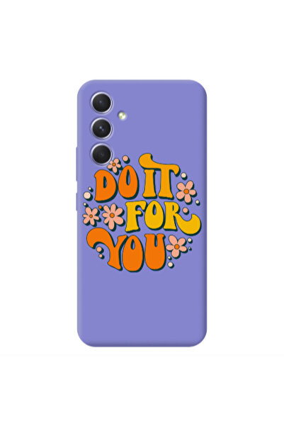 Other Samsung A56 Do it For You Purple Colored Silicone TPU Θήκη