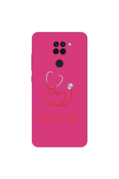 Other Xiaomi Redmi Note 9 Stethoscope Fuchsia Colored Silicone TPU Θήκη