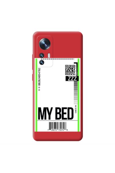 Other Xiaomi Mi 12 My Bed ZZZ Red Colored Silicone TPU Θήκη