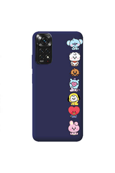 Other Xiaomi Redmi Note 11 4G Lovely animals Dark blue Colored Silicone TPU Θήκη