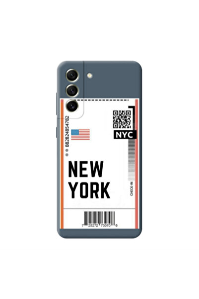 Other Samsung S21 PLUS New York NYC Dark Grey Colored Silicone TPU Θήκη