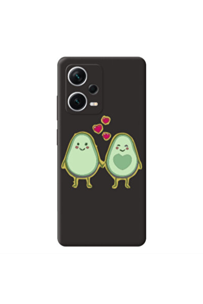 Other Xiaomi Poco X5 Avocados Black Colored Silicone TPU Θήκη