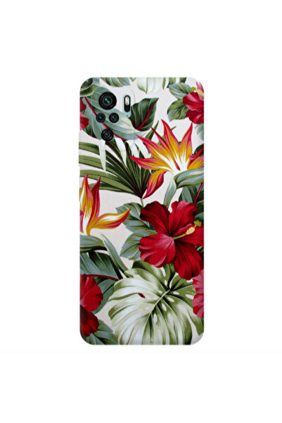 Other Xiaomi Redmi Note 10S laves and flowers Transparent Silicone TPU Θήκη