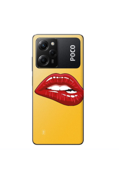 Other Xiaomi Poco X5 Pro Shiny Lips Transparent Silicone TPU Θήκη