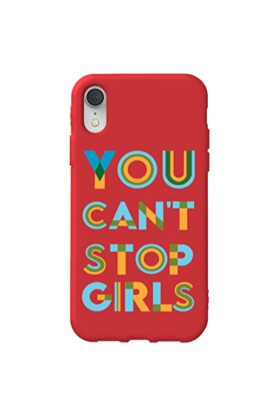Other Apple iPhone Xr You Cant Stop Girls Red Colored Silicone TPU Θήκη