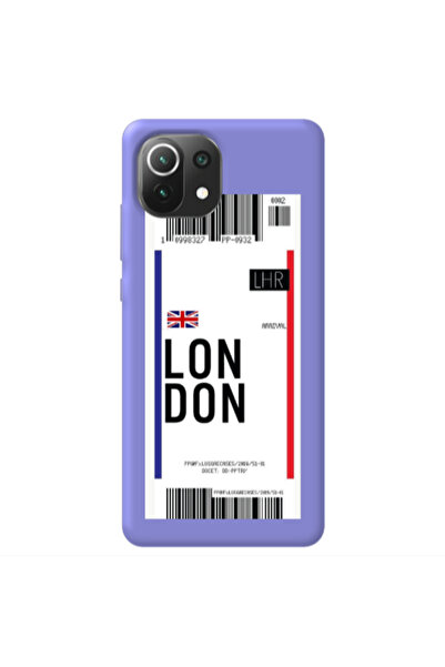 Other Xiaomi Mi 11 Lite London Arrival Purple Colored Silicone TPU Θήκη