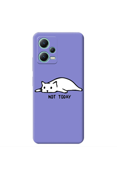 Other Xiaomi Redmi Note 12 Pro 5G Not Today Purple Colored Silicone TPU Θήκη