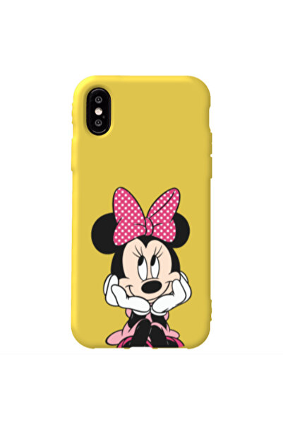 Other Apple iPhone Xs Max Minnie 2 Yellow Colored Silicone TPU Θήκη