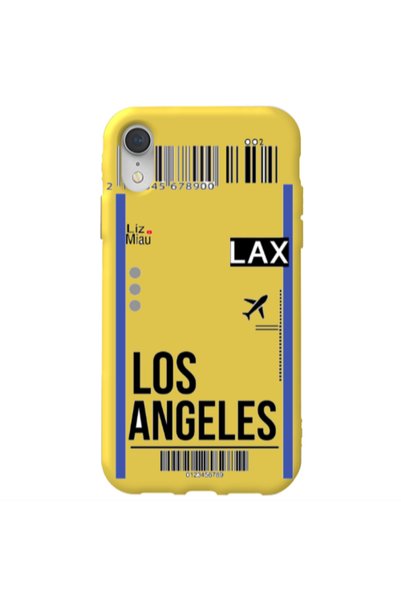 Other Apple iPhone Xr Los angeles Yellow Colored Silicone TPU Θήκη