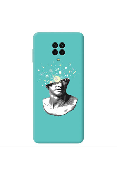 Other Xiaomi Redmi Note 9 Pro Space Statue Turquoise Colored Silicone TPU Θήκη