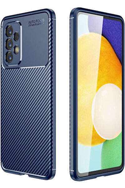 OEM Πίσω Κάλυμμα Σιλικόνης Μπλε με Υφή Άνθρακα (Galaxy A73) Κωδικός: 01SAM2615