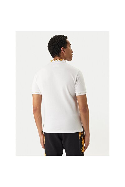 VERSACE JEANS COUTURE Polo bărbați 80GAGT12 CJ01T Alb