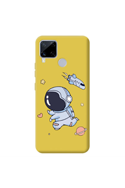 Other Realme C25S Aduket Yellow Colored Silicone TPU Θήκη