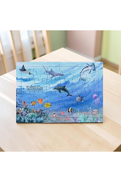 riyaz Underwater Creatures |   Puzzle for Children, A5 Size, 24 Pieces Each (...