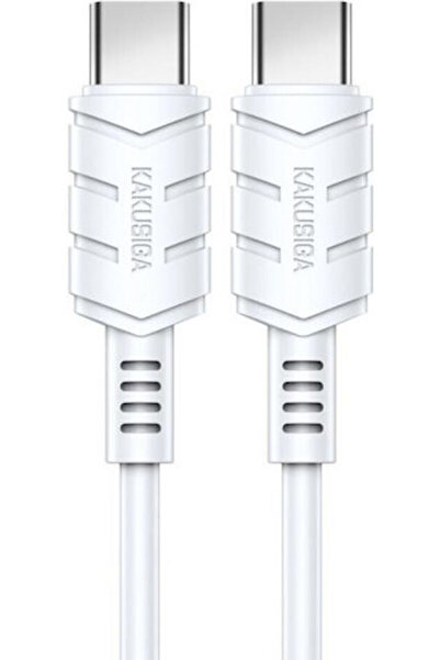 KAKUSİGA Ksc-710 Καλώδιο USB 2.0 USB-C αρσενικό - USB-C 60W Λευκό 1.2μ (KSC-7...