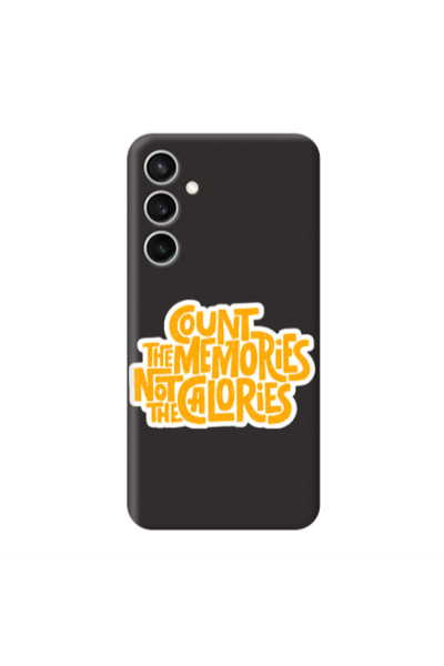 Other Samsung S24 Plus Count the memories not the calories Black Colored Sili...