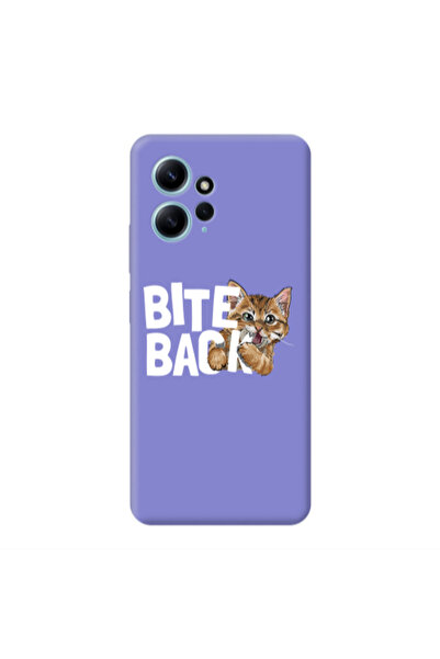 Other Xiaomi Redmi Note 12 4G bitte back cat Purple Colored Silicone TPU Θήκη