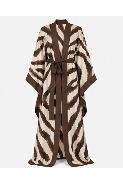 Sense of Atelier Nomad Patterned Kimono-Brown - S/M