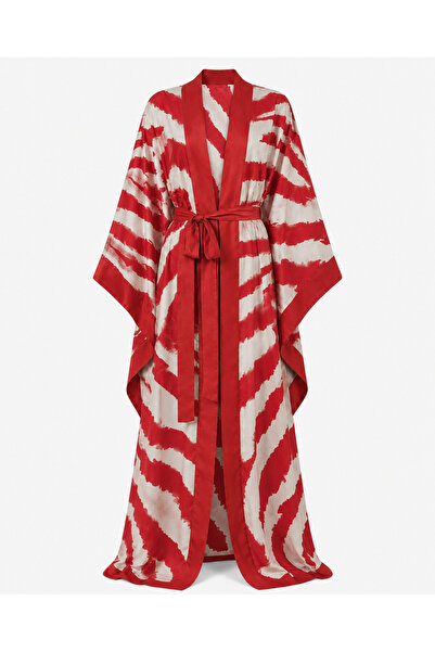 Sense of Atelier Nomad Patterned Kimono-Red - L/Xl