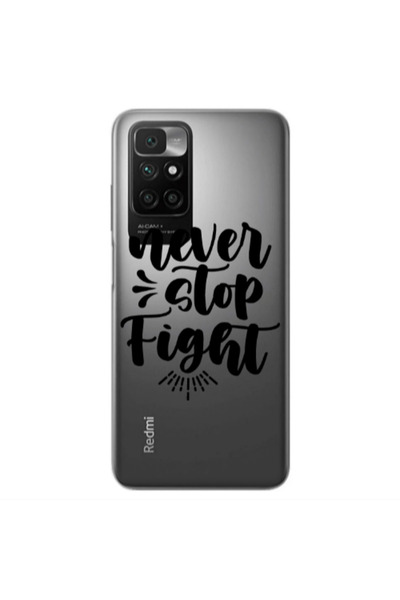 Other Xiaomi Redmi 10 2022 Never stop fight Transparent Silicone TPU Θήκη