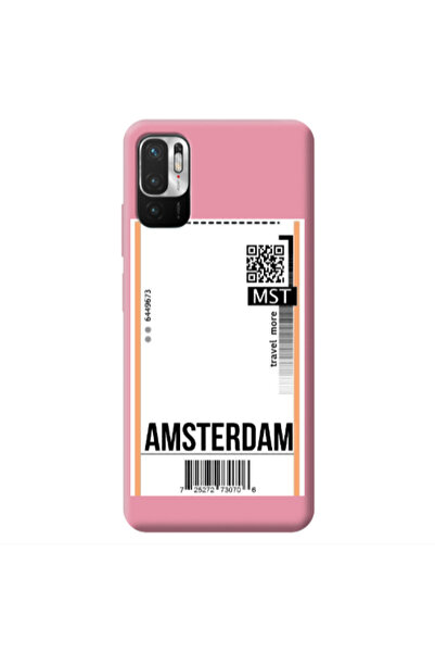 Other Xiaomi Redmi Note 10 Pro 5G Amsterdam Travel More Pink Colored Silicone...