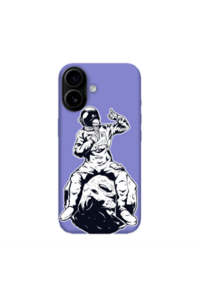 Other Apple Iphone 16 plus ice cream in space Purple Colored Silicone TPU Θήκη