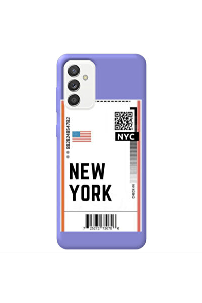 Other Samsung M13 New York NYC Purple Colored Silicone TPU Θήκη