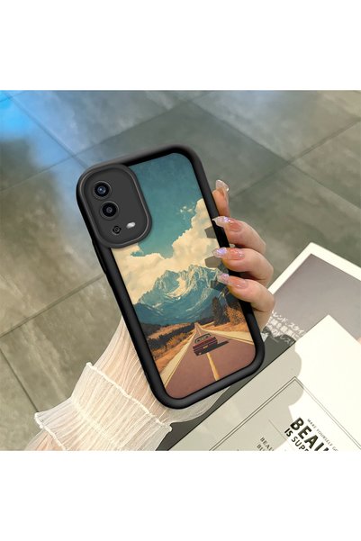 ucuc Oppo A55 4g Compatible Black Silicone Case Shockproof with Camera Protec...