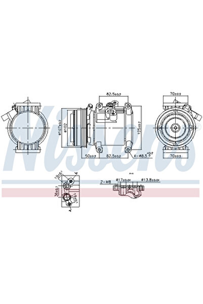 Nissens Compresor Aer Conditionat Clima CHEVROLET SPARK
