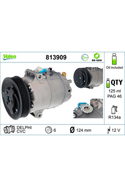 VALEO Compresor de Aer Conditionat (remanufacturate Profesional) Opel Astra J...