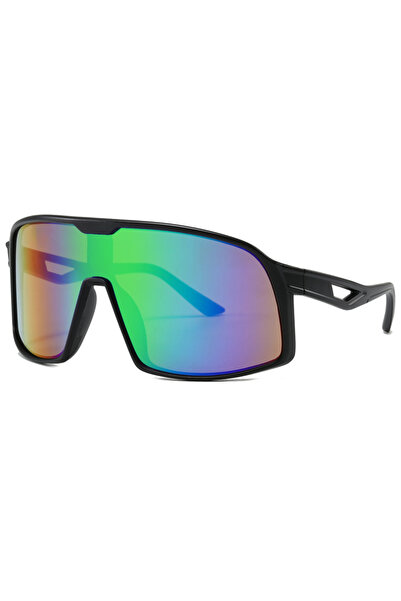 Choice5 black green Oversized Outdoor Sports Sunglasses Men Classic Mirror Dr...