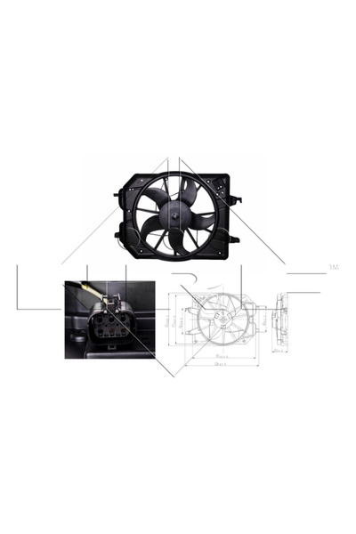 NRF Ventilator Radiator FORD FOCUS 1