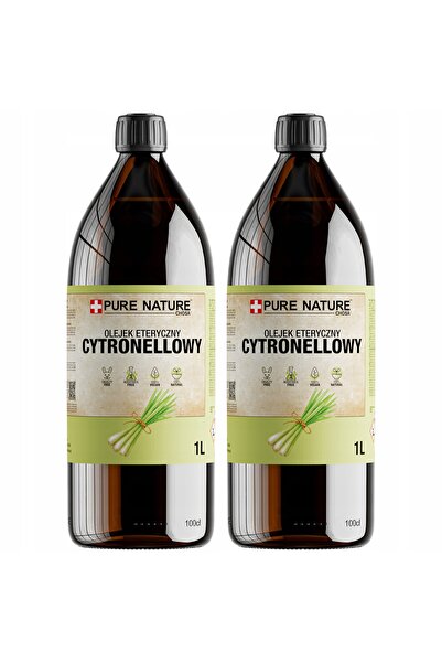 CHOSA Ulei Esential De Citronella, 2x 1l, 100% Pur Fara Aditivi Efekt Anti-Ta...