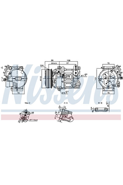 Nissens Compresor Aer Conditionat Clima OPEL ASTRA K/INSIGNIA B/INSIGNIA B Co...