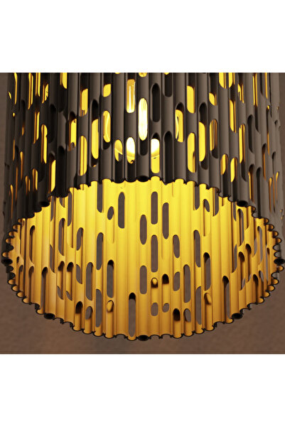 3D Abajur Modern pentru Pendul E27 – Design Geometric, Printare