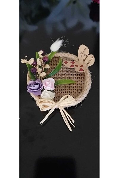 KINA, DÜĞÜN, NİŞAN, SÜNNET, MEVLÜT, DOĞUM GÜNÜ, DAVETLERİNİZ İÇİN ÇİÇEKLİ JUT KUMAŞA MAGNET KUTU İÇERİĞİ 20 ADET