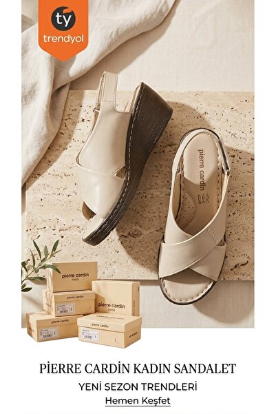 Pierre Cardin High Wedge Sole Cream Cross Orthopedic Women's Sandals