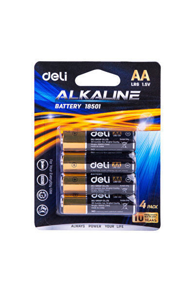 Deli BATERII ALCALINE R6(AA) 4 BUCĂȚI/SET