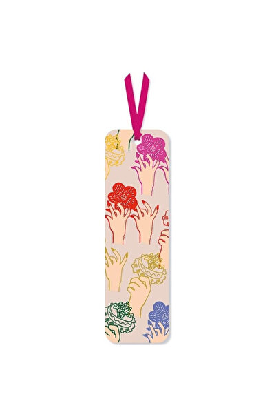 Museums & Galleries Semn de carte / bookmark Hands & Flowers, cu panglica, 16...