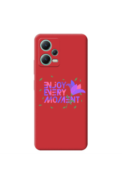 Other Xiaomi Redmi Note 12 Pro 5G Enjoy Every Moment Red Colored Silicone TPU...
