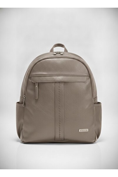 SilviaRosa Women's Backpack, -Leather, Side Pockets