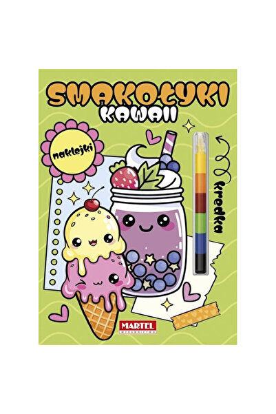 OEM Carte de colorat/caiet de colorat Martel Kawaii Smakolyki, cu creion modu...