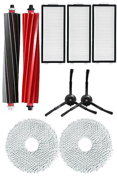 Rovexa Roborock Qrevo Slim Compatible 3-Month Life Kit with Black Side Brush