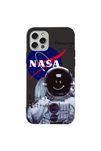 Other Apple iPhone 12 Pro Vacuum State Black Colored Silicone TPU Θήκη
