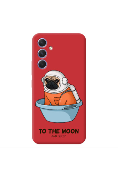 Other Samsung A26 To the moon Red Colored Silicone TPU Θήκη