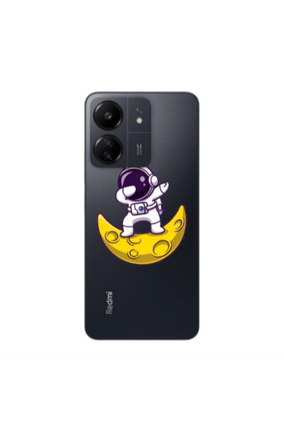 Other Xiaomi Redmi 13C Astronaut on the moon Transparent Silicone TPU Θήκη