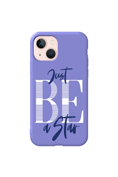 Other Apple iPhone 13 Just Be a Star Purple Colored Silicone TPU Θήκη