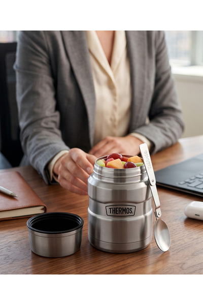 Thermos Stainless King Steel Food Thermos 0.47 Liter Colorful (Keeps Hot for ...