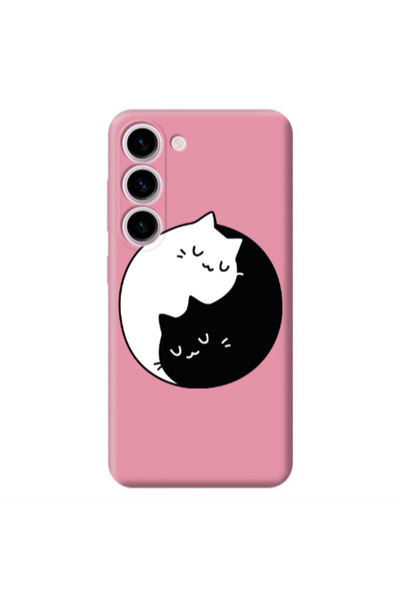 Other Samsung S23 Plus Bundle of love Pink Colored Silicone TPU Θήκη