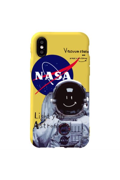 Other Apple iPhone Xs Vacuum State Yellow Colored Silicone TPU Θήκη